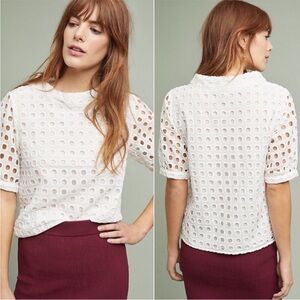 Anthropologie Wolven Eudora Eyelet Top